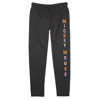 Disney's Mickey Mouse Juniors' Tropic Evening Letters Graphic Jogger Pants