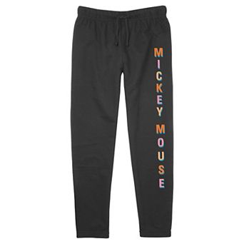 Disney's Mickey Mouse Juniors' Tropic Evening Letters Graphic Jogger Pants