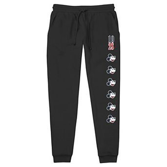 Disney's Mickey Mouse Men's 1928 Mickey Faces Banded Bottom Pajama Pants