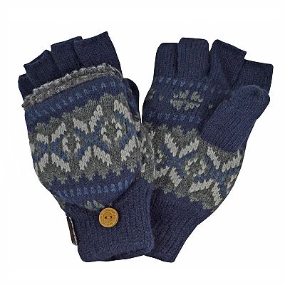 Men's MUK LUKS Convertible Flip-Top Gloves