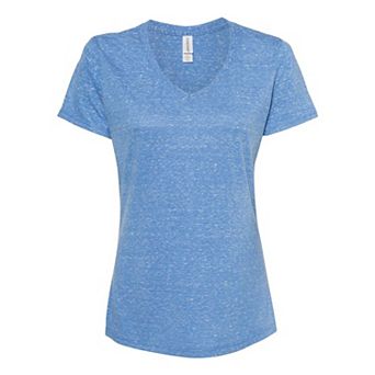 Jerzees Women´s Snow Heather Jersey V-neck T-shirt