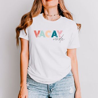 Simply Sage Market Vacay Mode Colorful Short Sleeve Tee