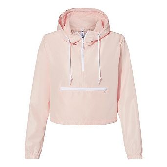 Independent Trading Co. Women´s Lightweight Quarter-zip Pullover Crop Windbreaker
