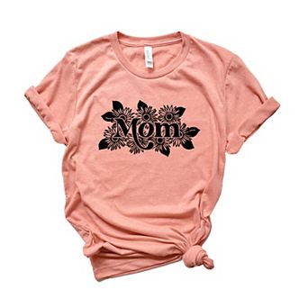 Mom Sunflowers Short Sleeve Graphic tee