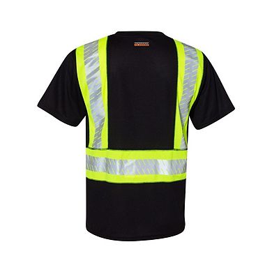 EV Series Enhanced Visibility Contrast Pocket T-Shirt