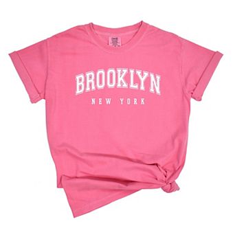 Brooklyn New York - Women's Garment Dyed Graphic T-Shirt