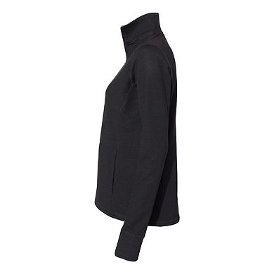 J. America Womens Omega Stretch Quarter-Zip Pullover