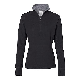 J. America Womens Omega Stretch Quarter-Zip Pullover