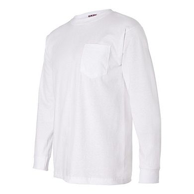Bayside Long Sleeve T-Shirt with a Pocket