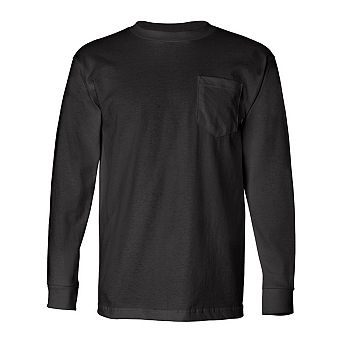Bayside Long Sleeve T-Shirt with a Pocket