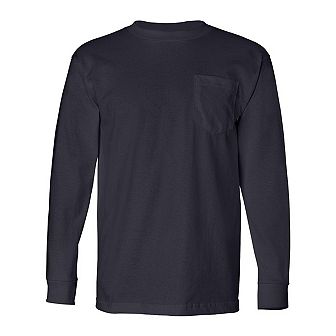 Bayside Long Sleeve T-Shirt with a Pocket