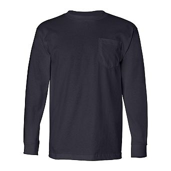 Bayside Long Sleeve T-Shirt with a Pocket