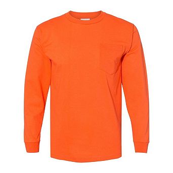 Bayside Long Sleeve T-Shirt with a Pocket