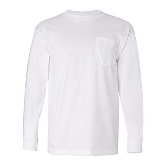 Bayside Long Sleeve T-Shirt with a Pocket
