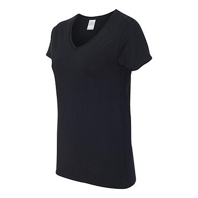 Gildan Heavy Cotton Womens V-Neck T-Shirt