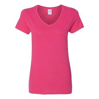 Gildan Heavy Cotton Womens V-Neck T-Shirt