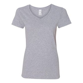 Gildan Heavy Cotton Womens V-Neck T-Shirt