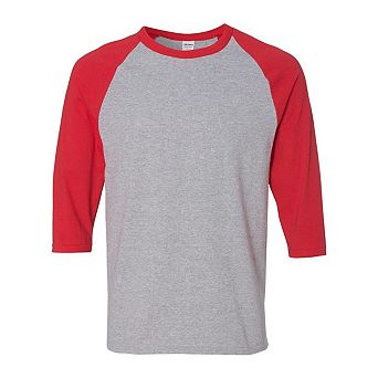 Gildan Heavy Cotton Raglan Three-Quarter Sleeve T-Shirt
