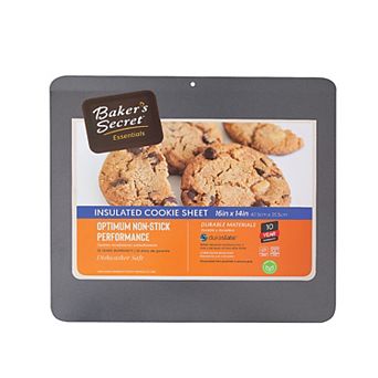 Baker's Secret Non-stick Insulated Cookie Sheet 16.5"x14.4" Essentials Line Carbon Steel