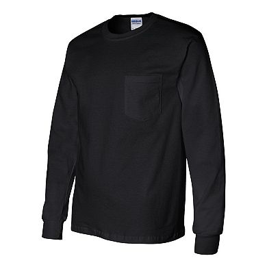 Gildan Ultra Cotton Long Sleeve Pocket T-shirt