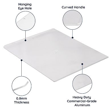 Baker's Secret 2x Extra Thick 18" Flat Pure Aluminum Cookie Sheet, Commercial Grade