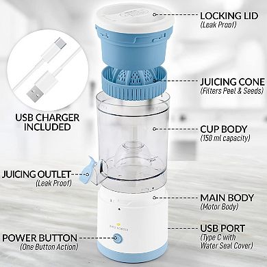 Juice Vortex Lemon & Orange Juicer - Electric Citrus Squeezer & Presser