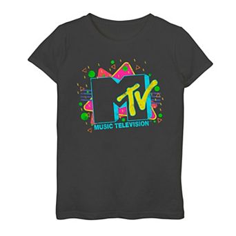 Plus Size Girls MTV Music Television Laser Tag Logo Graphic Tee