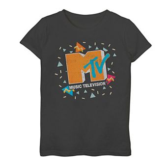 Plus Size Girls MTV Eighties Retro Logo Graphic Tee