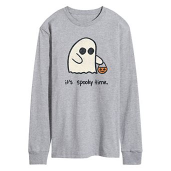 Men's Its Spooky Time Long Sleeve Graphic Tee