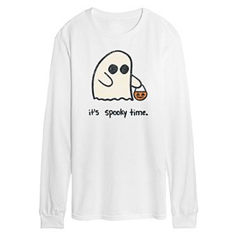 Men's Its Spooky Time Long Sleeve Graphic Tee