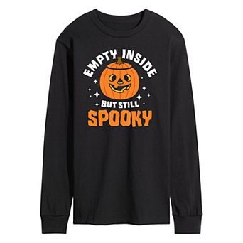 Men's Empty Inside Jack O' Lantern Long Sleeve Graphic Tee