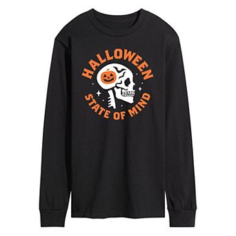 Men's Halloween State of Mind Long Sleeve Graphic Tee