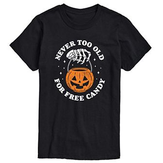 Men's Never Too Old For Free Candy Graphic Tee
