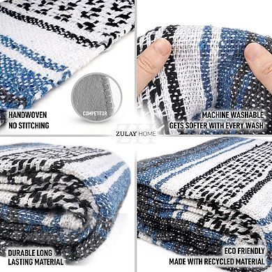 Zulay Home Hand Woven Yoga Blanket & Outdoor Blanket