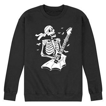Men's Skeleton Guitar Fleece Pullover