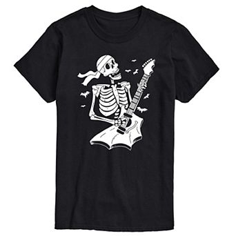 Men's Skeleton Guitar Graphic Tee