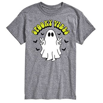 Men's Spooky Vibes Ghost Graphic Tee