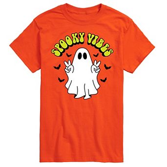 Men's Spooky Vibes Ghost Graphic Tee