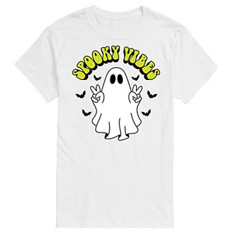 Men's Spooky Vibes Ghost Graphic Tee