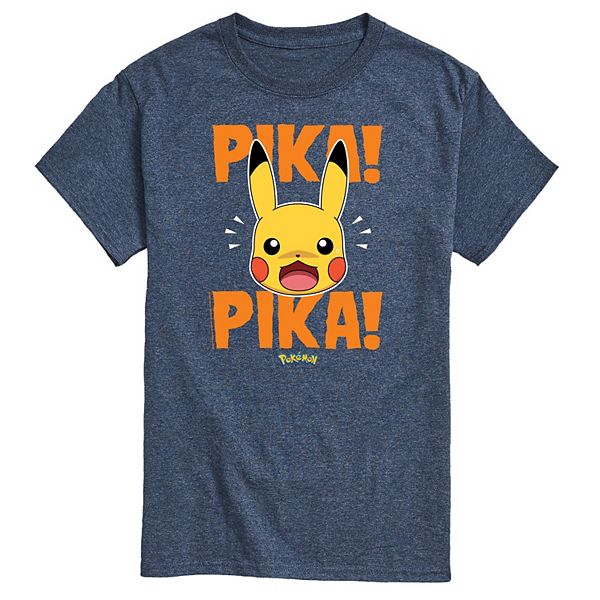 Men's Pokemon Pika Pika Scared Graphic Tee