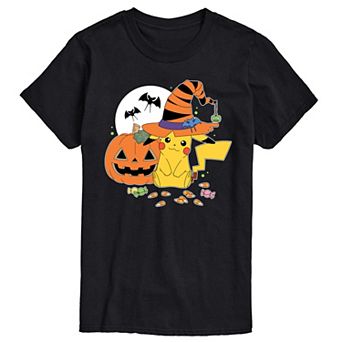 Men's Pokemon Witch Pika With Candy Graphic Tee