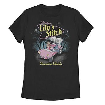 Disney's Lilo & Stitch Juniors' Aloha from Hawaiian Islands Car Graphic Tee