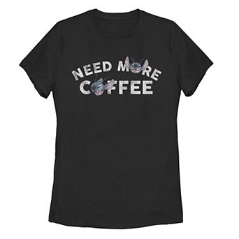 Disney's Lilo & Stitch Juniors' Need More Coffee Graphic Tee