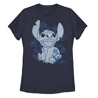Disney's Lilo & Stitch Juniors' Flowers Sketch Graphic Tee