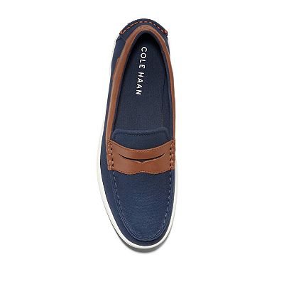 Cole Haan Nantucket Loafer II Mens 12 Blazer Blue Chestnut Canvas Penny Loafers Cole Haan Nantucket Men main image 3