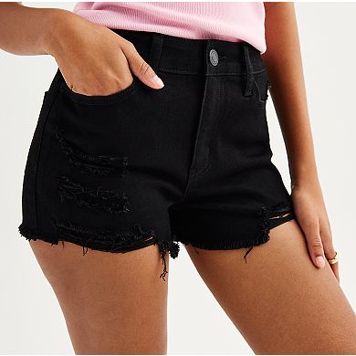 Juniors' SO® High-Rise Shortie Shorts