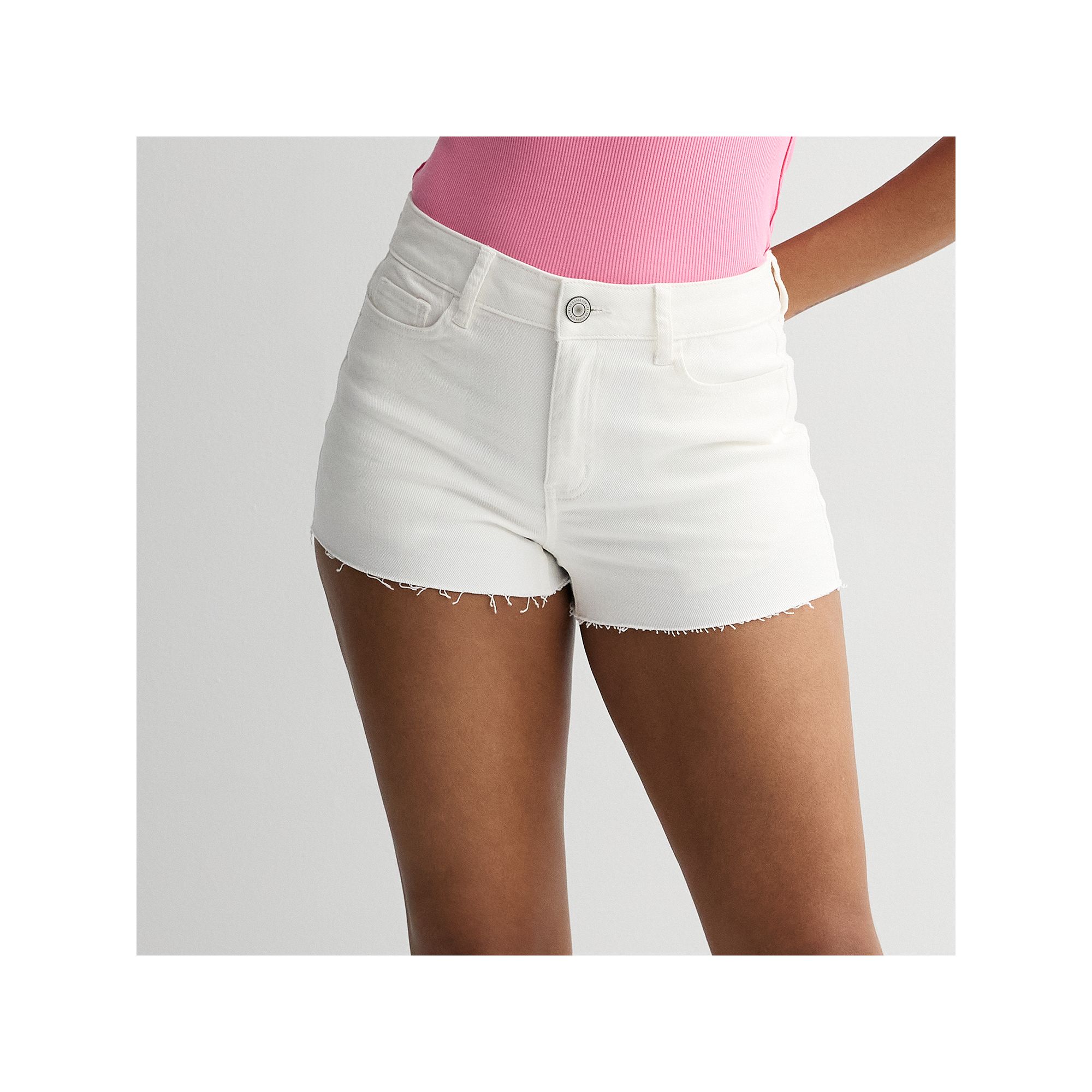 Juniors SO® High-Rise Shortie Shorts, Girls, Size: 0, White