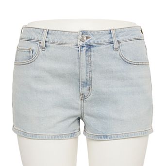 Junior's Plus SO® High-Rise Shortie Shorts