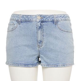 Junior's Plus SO® High-Rise Shortie Shorts
