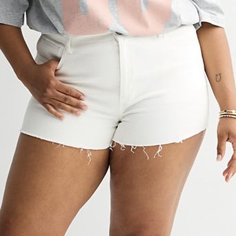 Junior's Plus SO® High-Rise Shortie Shorts